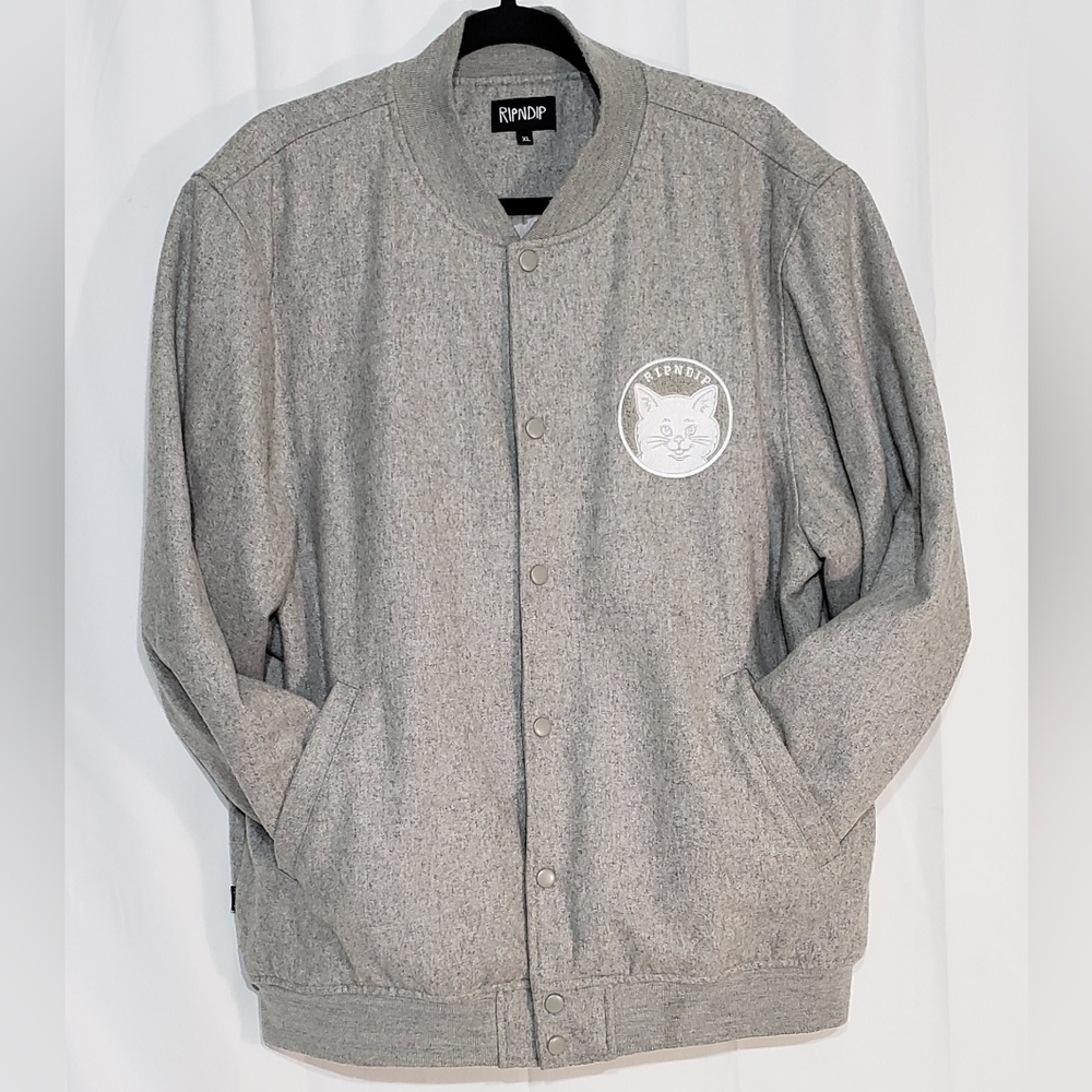 RipNDip, RARE color way and design, varsity jacket! LIKE NEW 💯 authentic. - Picture 3 of 16